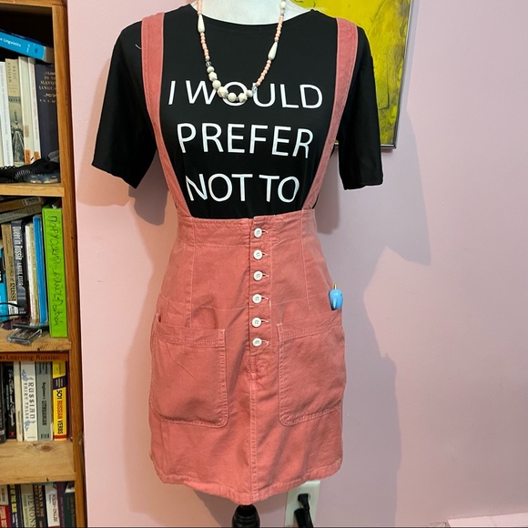 Free People Forever Young Suspender Coral Jumper - Picture 13 of 13